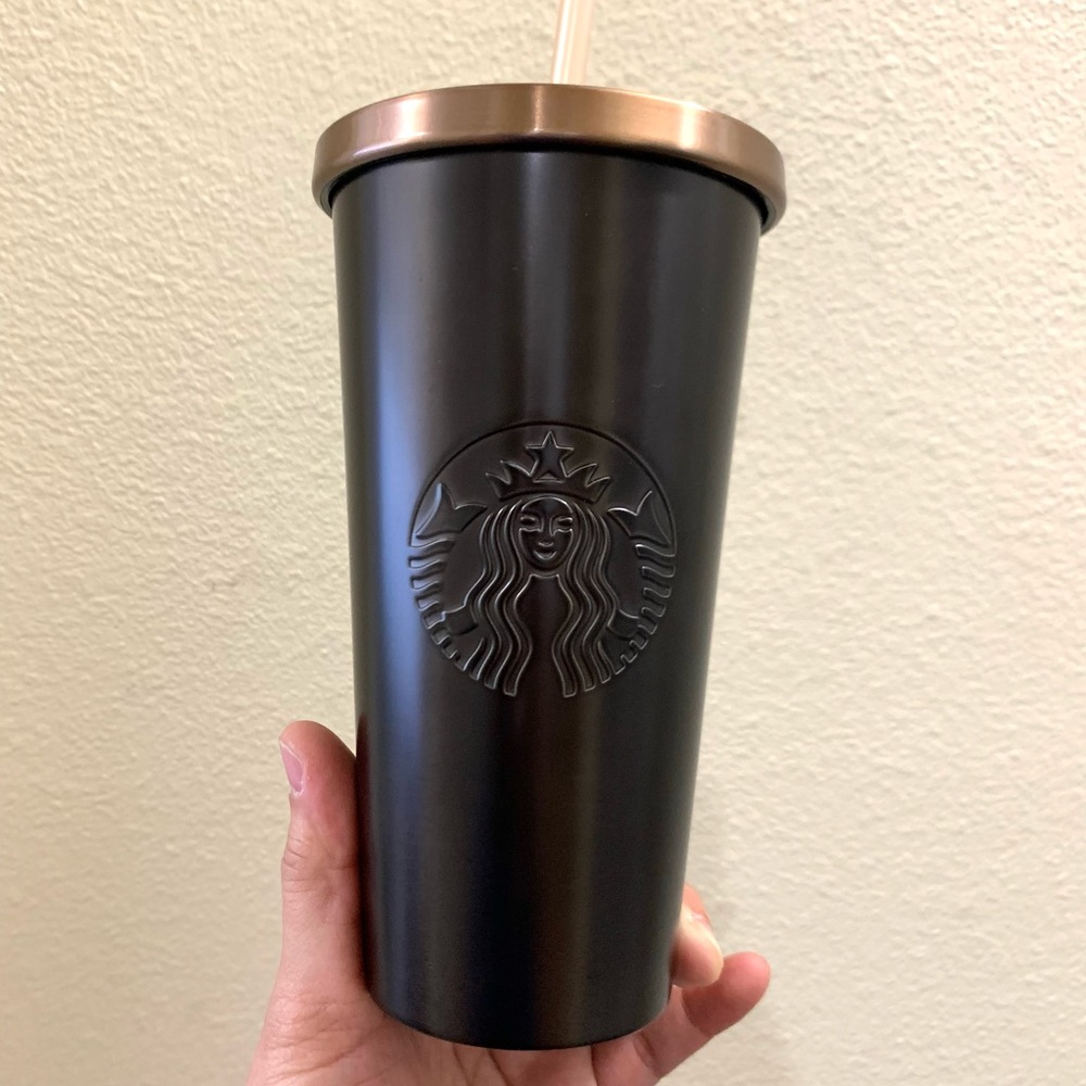 Starbucks Black stainless steel tumbler